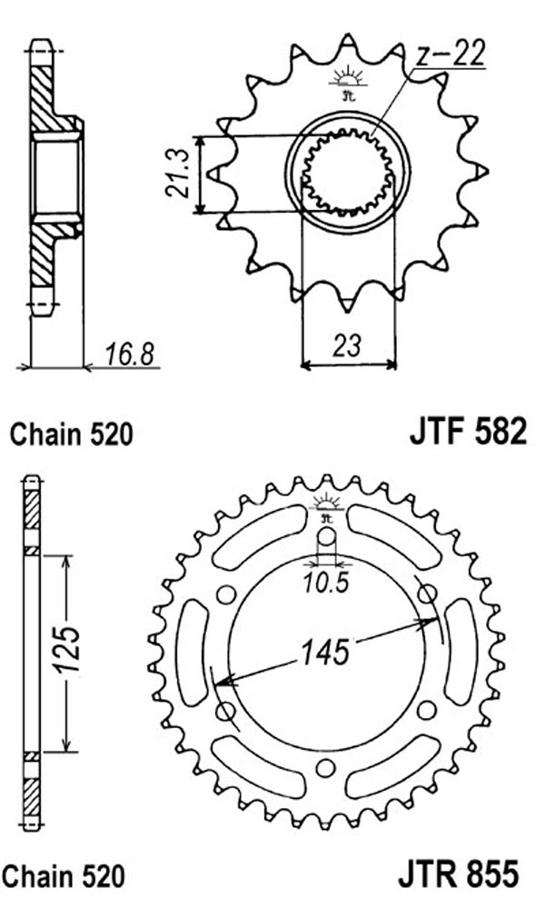 Звезда передняя DCF 582.16 XJ 600 - Звезды SIAM - цепи и звезды - Мотозапчасти - Интернет-магазин мотоэкипировки и мотозапчастей MотоГанза