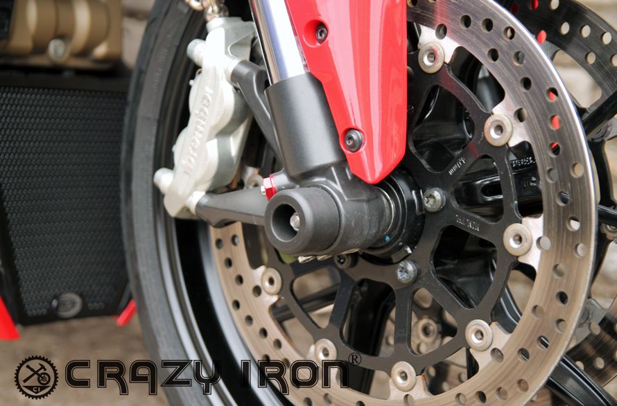 Слайдеры Ducati в ось переднего колеса - CRAZY IRON - Дуги и защита - Аксессуары - Интернет-магазин мотоэкипировки и мотозапчастей MотоГанза