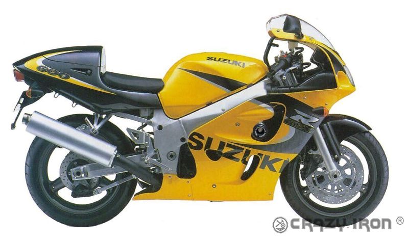 Слайдеры Suzuki GSXR600/750 `96-`00 - CRAZY IRON - Дуги и защита - Аксессуары - Интернет-магазин мотоэкипировки и мотозапчастей MотоГанза