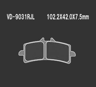 Тормозные колодки VD 9031RJL - VESRAH дисковые - тормозные колодки - Мотозапчасти - Интернет-магазин мотоэкипировки и мотозапчастей MотоГанза