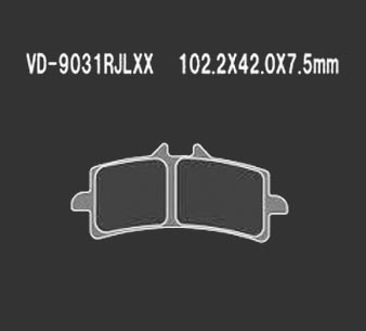 Тормозные колодки VD 9031RJLXX - VESRAH дисковые - тормозные колодки - Мотозапчасти - Интернет-магазин мотоэкипировки и мотозапчастей MотоГанза