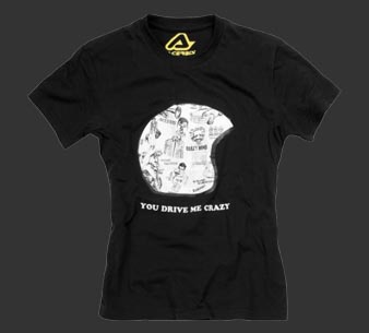ACERBIS Футболка CRAZY MIND черная L - ACERBIS - прочее - Мотоэкипировка - Интернет-магазин мотоэкипировки и мотозапчастей MотоГанза
