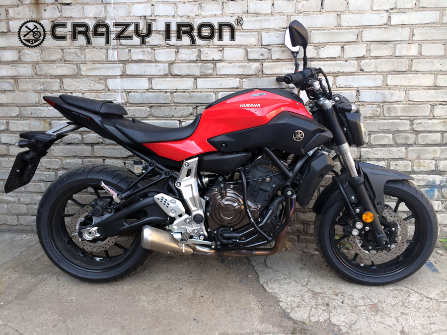 Дуги Yamaha MT-07 +слайдеры на дуги - CRAZY IRON - Дуги и защита - Аксессуары - Интернет-магазин мотоэкипировки и мотозапчастей MотоГанза