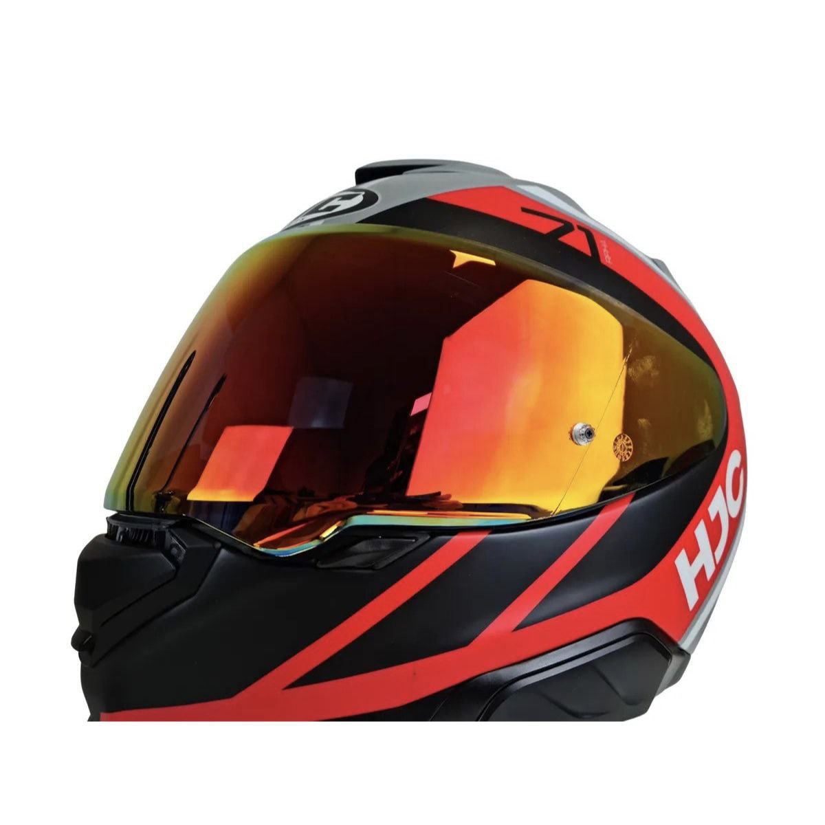 Визор HJ40 Зеркальный красный (RPHA 71, RPHA 71 CARBON) - Визоры и аксессуары HJC - HJC - Мотошлемы - Интернет-магазин мотоэкипировки и мотозапчастей MотоГанза