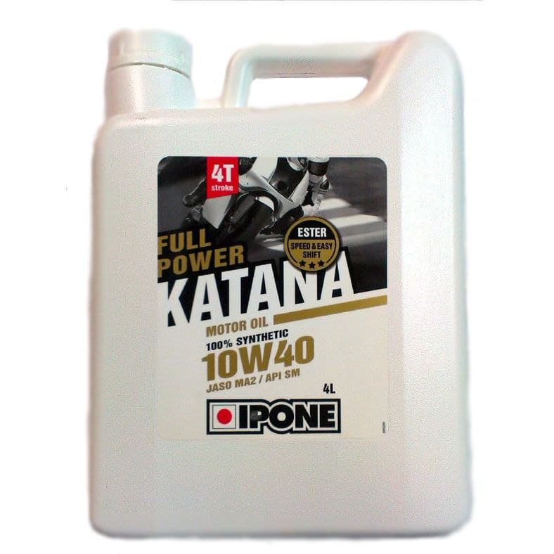 Масло 4Т FULL POWER KATANA 10W40 4L синтическое - IPONE - масла и жидкости - Мотозапчасти - Интернет-магазин мотоэкипировки и мотозапчастей MотоГанза