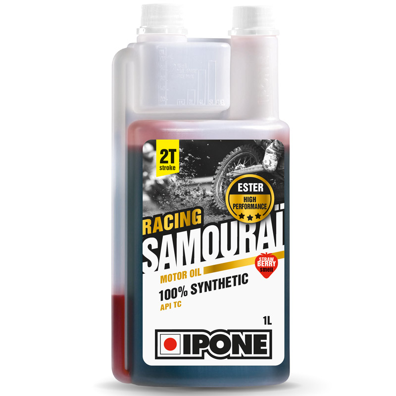 Масло 2Т SAMOURAI RACING 1L синтетика с запахом клубники - IPONE - масла и жидкости - Мотозапчасти - Интернет-магазин мотоэкипировки и мотозапчастей MотоГанза