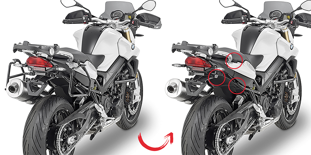 KAPPA KLR5118 Крепеж боковых кофров BMW F800 `2015 - KAPPA Крепления кофров - кофры и сумки - Аксессуары - Интернет-магазин мотоэкипировки и мотозапчастей MотоГанза