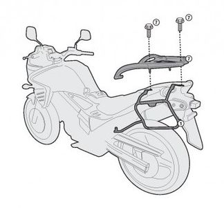 KAPPA Крепеж боковых кофров SUZUKI DL 650 V-STROM KLX3101 - KAPPA Крепления кофров - кофры и сумки - Аксессуары - Интернет-магазин мотоэкипировки и мотозапчастей MотоГанза
