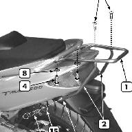 KAPPA KR45 Крепеж заднего кофра YAMAHA T-MAX 500 (01-07)