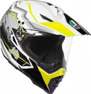 AGV Шлем AX-8 DUAL EVO бело-черно-желтый