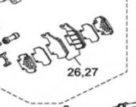 HISUN HS700ATV Колодка тормозная (перед) 45802-115-0000 (1 шт.)