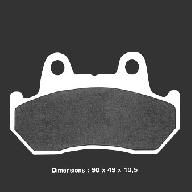 Тормозные колодки Nissin 2P-201NS (123)