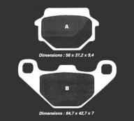 Тормозные колодки Nissin 2P-236GS (425)