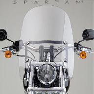 Лобовое стекло SPARTAN прозрачное низкое N21301 - Harley Davidson FX, Dyna, Softail (диаметр вилки 41mm и 49mm) 
