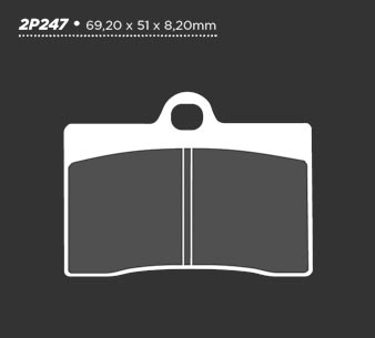 Тормозные колодки Nissin 2P-247NS - NISSIN дисковые - тормозные колодки - Мотозапчасти - Интернет-магазин мотоэкипировки и мотозапчастей MотоГанза