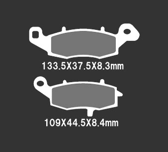 Тормозные колодки Nissin 2P-260NS (352) - NISSIN дисковые - тормозные колодки - Мотозапчасти - Интернет-магазин мотоэкипировки и мотозапчастей MотоГанза