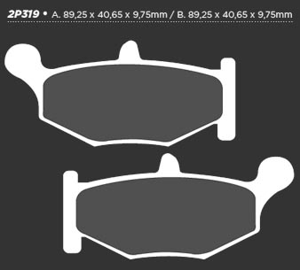Тормозные колодки Nissin 2P-319NS - NISSIN дисковые - тормозные колодки - Мотозапчасти - Интернет-магазин мотоэкипировки и мотозапчастей MотоГанза