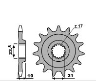 PBR Звезда передняя 2260 C13 - Звезды PBR - цепи и звезды - Мотозапчасти - Интернет-магазин мотоэкипировки и мотозапчастей MотоГанза