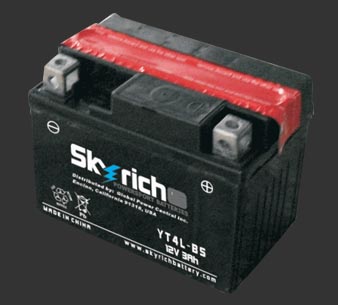 Аккумулятор SKYRICH YT4L-BS - Аккумуляторы SKYRICH - аккумуляторы - Мотозапчасти - Интернет-магазин мотоэкипировки и мотозапчастей MотоГанза