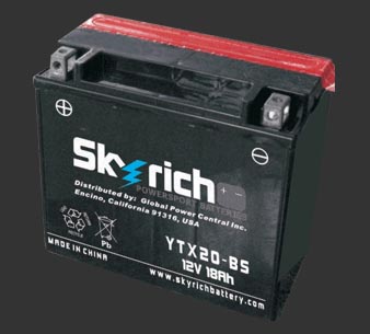 Аккумулятор SKYRICH YTX20-BS - Аккумуляторы SKYRICH - аккумуляторы - Мотозапчасти - Интернет-магазин мотоэкипировки и мотозапчастей MотоГанза