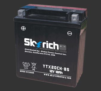 Аккумулятор SKYRICH YTX20CH-BS - Аккумуляторы SKYRICH - аккумуляторы - Мотозапчасти - Интернет-магазин мотоэкипировки и мотозапчастей MотоГанза