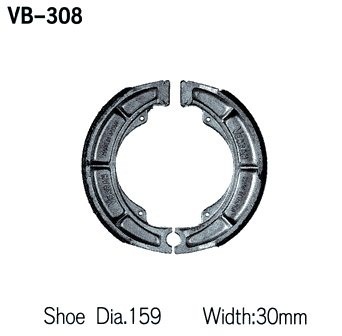 Тормозные колодки VESRAH VB 308 - VESRAH барабанные - тормозные колодки - Мотозапчасти - Интернет-магазин мотоэкипировки и мотозапчастей MотоГанза