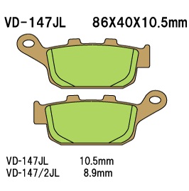 Тормозные колодки VESRAH VD 147JL - VESRAH дисковые - тормозные колодки - Мотозапчасти - Интернет-магазин мотоэкипировки и мотозапчастей MотоГанза