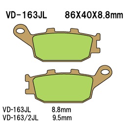 Тормозные колодки VD 163JL - VESRAH дисковые - тормозные колодки - Мотозапчасти - Интернет-магазин мотоэкипировки и мотозапчастей MотоГанза