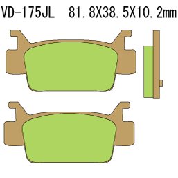 Тормозные колодки VESRAH VD 175JL - VESRAH дисковые - тормозные колодки - Мотозапчасти - Интернет-магазин мотоэкипировки и мотозапчастей MотоГанза