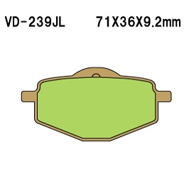 Тормозные колодки VESRAH VD 239JL - VESRAH дисковые - тормозные колодки - Мотозапчасти - Интернет-магазин мотоэкипировки и мотозапчастей MотоГанза