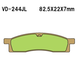 Тормозные колодки VESRAH VD 244JL - VESRAH дисковые - тормозные колодки - Мотозапчасти - Интернет-магазин мотоэкипировки и мотозапчастей MотоГанза