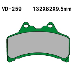 Тормозные колодки VESRAH VD 259JL - VESRAH дисковые - тормозные колодки - Мотозапчасти - Интернет-магазин мотоэкипировки и мотозапчастей MотоГанза