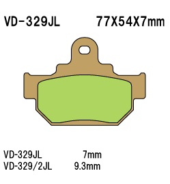 Тормозные колодки VESRAH VD 329JL - VESRAH дисковые - тормозные колодки - Мотозапчасти - Интернет-магазин мотоэкипировки и мотозапчастей MотоГанза