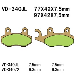 Тормозные колодки VESRAH VD 340JL - VESRAH дисковые - тормозные колодки - Мотозапчасти - Интернет-магазин мотоэкипировки и мотозапчастей MотоГанза