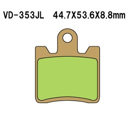 Тормозные колодки VESRAH VD 353JL - VESRAH дисковые - тормозные колодки - Мотозапчасти - Интернет-магазин мотоэкипировки и мотозапчастей MотоГанза