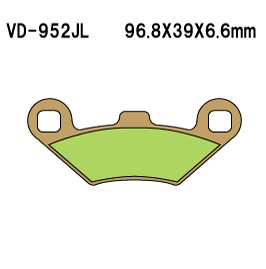 Тормозные колодки VESRAH VD 952JL - VESRAH дисковые - тормозные колодки - Мотозапчасти - Интернет-магазин мотоэкипировки и мотозапчастей MотоГанза