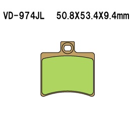 Тормозные колодки VESRAH VD 974JL - VESRAH дисковые - тормозные колодки - Мотозапчасти - Интернет-магазин мотоэкипировки и мотозапчастей MотоГанза